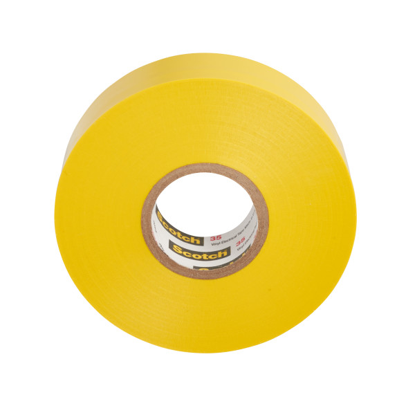 Scotch vinyl  electro isolatieband 35 19mm/20mtr, 0,18mm dik, geel